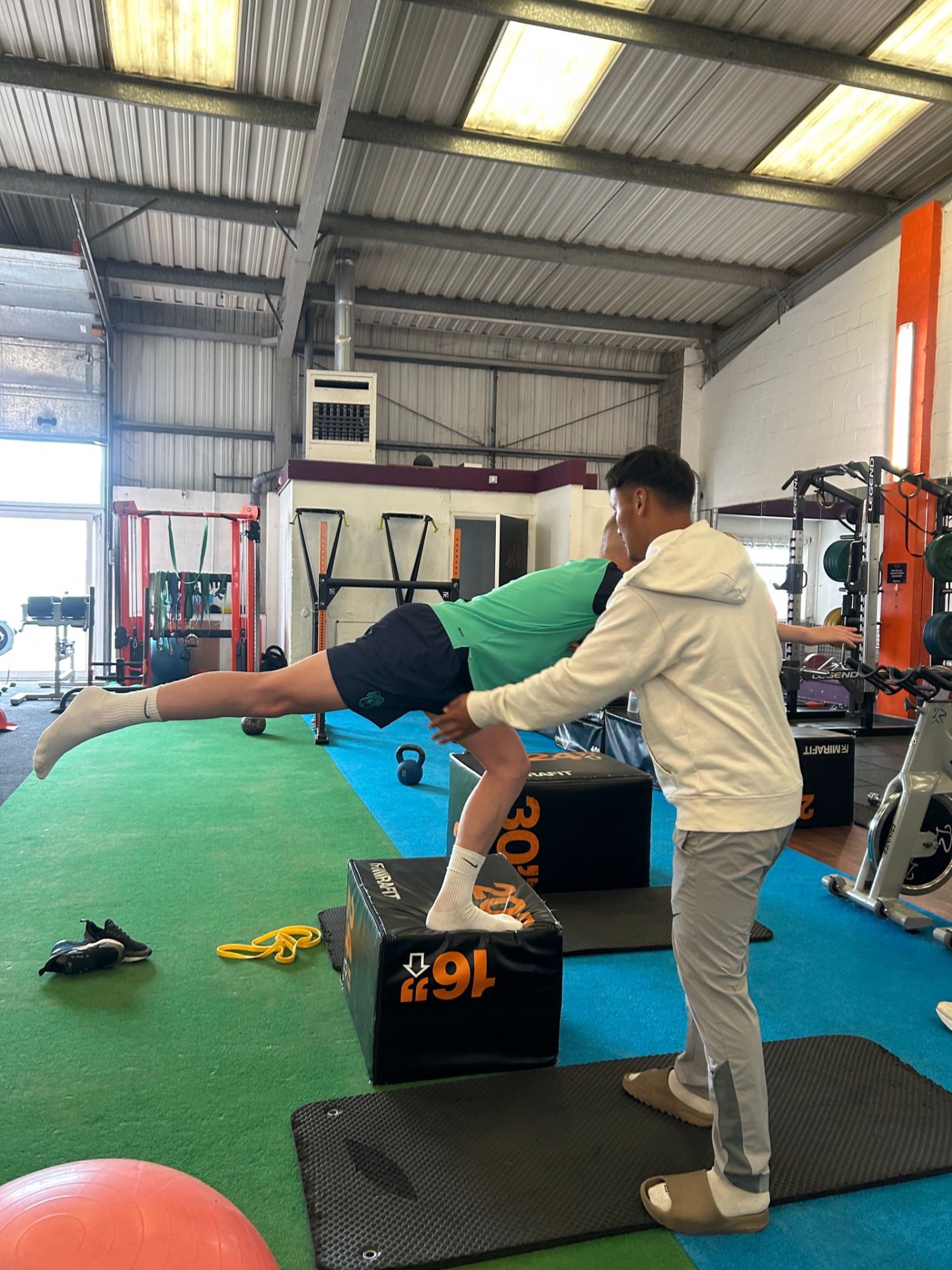 Gym training session