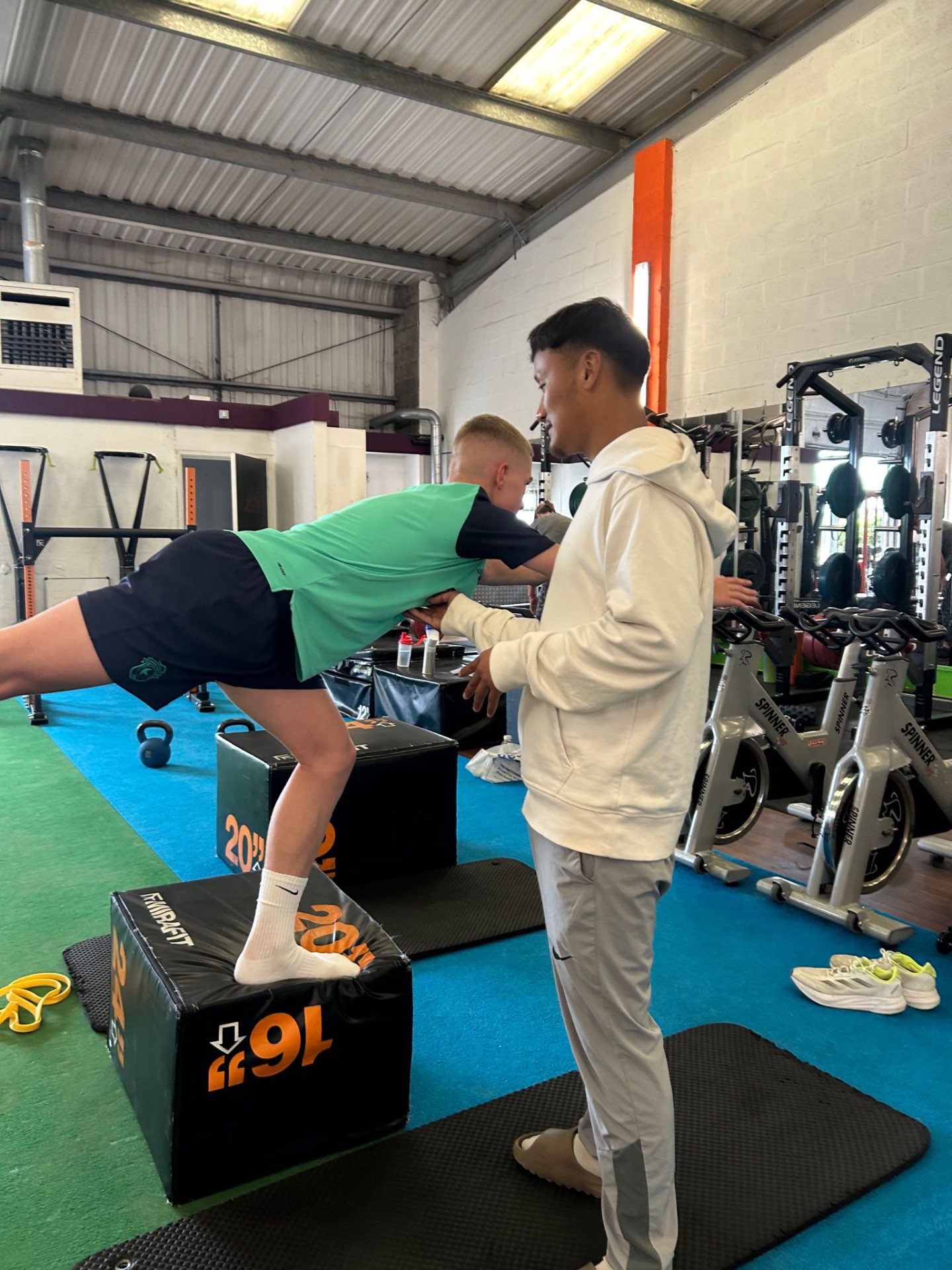 Gym training session